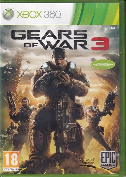 Gears of War 3 - XBOX 360 (B Grade) (Genbrug)